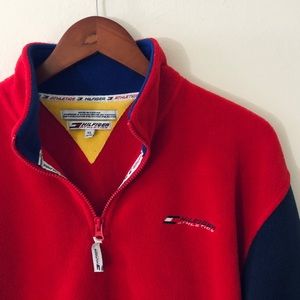 Vintage Tommy Hilfiger Athletic Quarter Zip Fleece